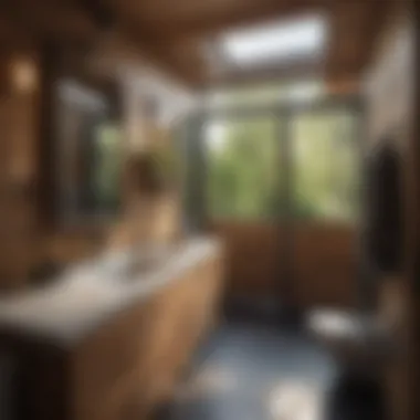 Sustainable Design in Tiny House Bathrooms Eco-friendly fixtures and materials used in a tiny house bathroom