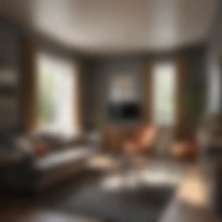 Interior layout of a one bedroom cottage
