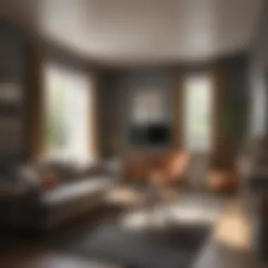 Functional Interior Design Interior layout of a one bedroom cottage