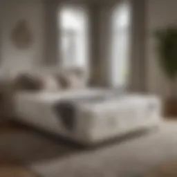 Elegant roll-out twin mattress showcasing its versatility in a chic living space