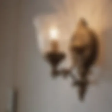 Stylish vintage four-light bathroom sconce design