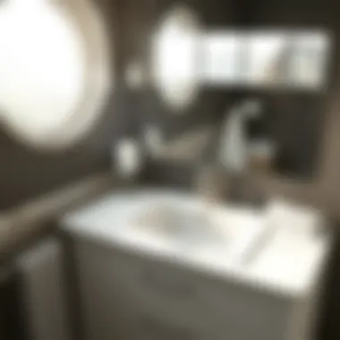 Compact sink vanity for small spaces