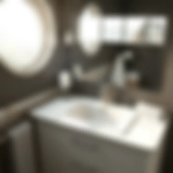 Compact sink vanity for small spaces