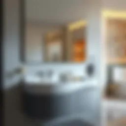 Elegant modern sink vanity