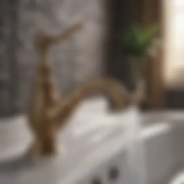 Vintage-inspired faucet with intricate detailing to enhance classic decor