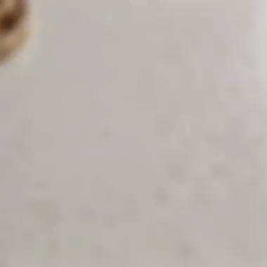 Texture and Finish of White Solid Surface Countertop Close-up of the texture and finish of a white solid surface countertop