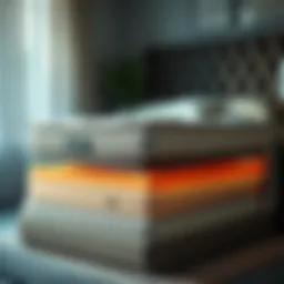 Pillow top mattress structure illustration