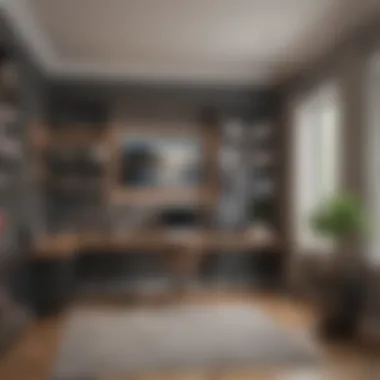 Integrated Functional Home Office Design Functional home office space integrated within a four-bedroom plan