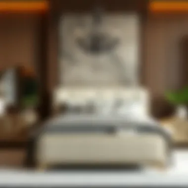 Elegant king bedroom set showcasing modern design