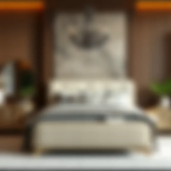 Elegant king bedroom set showcasing modern design