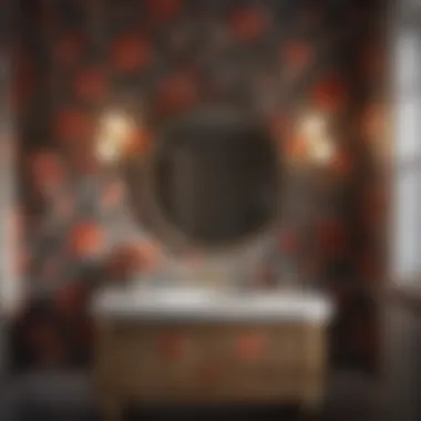 Stunning Floral Design for Bathroom Decor Elegant floral pattern on Graham and Brown bathroom wallpaper