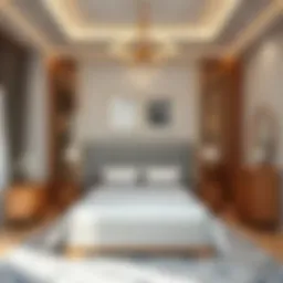 Elegant bedroom furniture set in a modern design