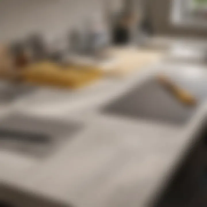 Close-up of materials used in an IKEA office desk highlighting quality and durability