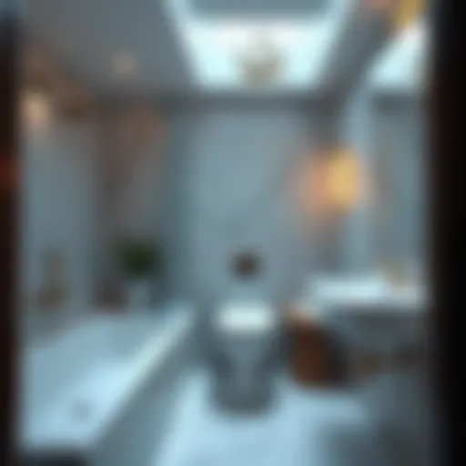 Modern Elegance in a Compact Space Luxurious tiny bathroom design with modern fixtures