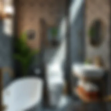 Effective storage solutions in a small bathroom