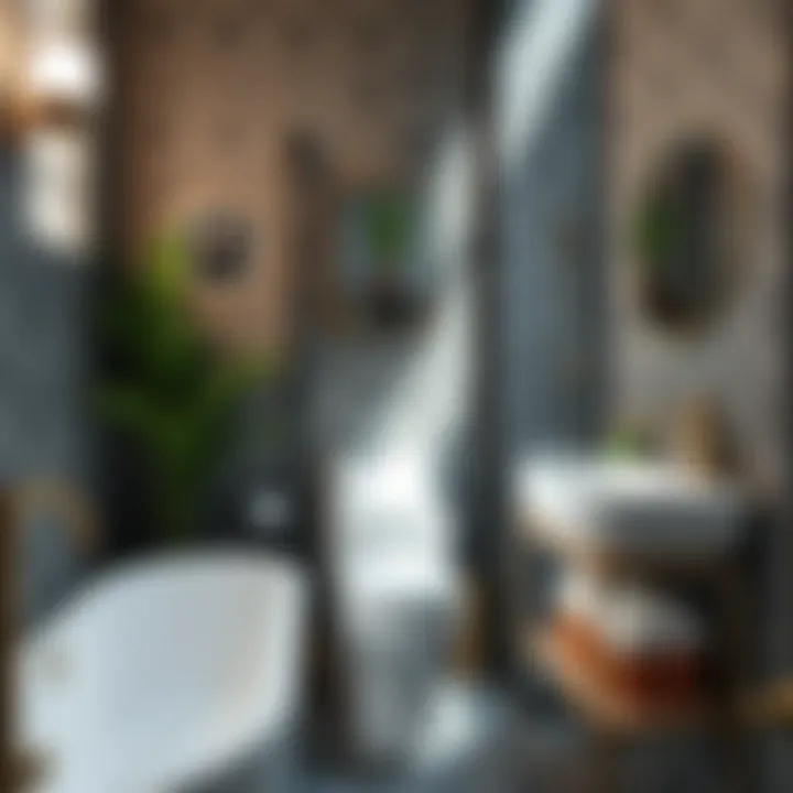 Effective storage solutions in a small bathroom