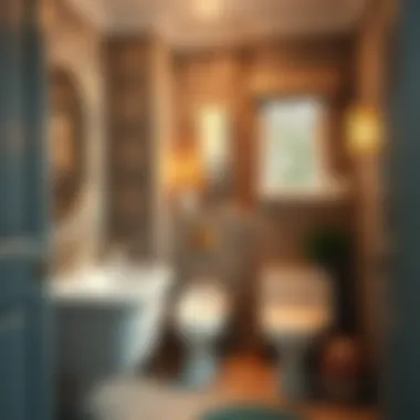 Bright lighting ideas enhancing a small bathroom