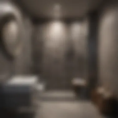 Modern Small Guest Bathroom with Shower Elegant small guest bathroom with modern shower design.