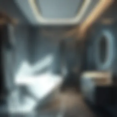 Smart Technology Integration in Walk-In Bathrooms Contemporary walk-in bathroom design with smart technology