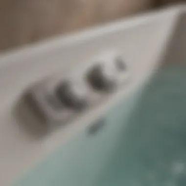 Sleek Design of Jacuzzi Bath Air Switch Close-up view of a Jacuzzi bath air switch demonstrating its sleek design.