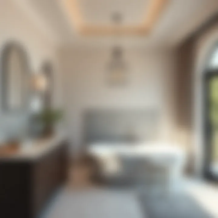 Contemporary Bathroom Oasis Stunning transformation of a traditional bathroom into a contemporary oasis