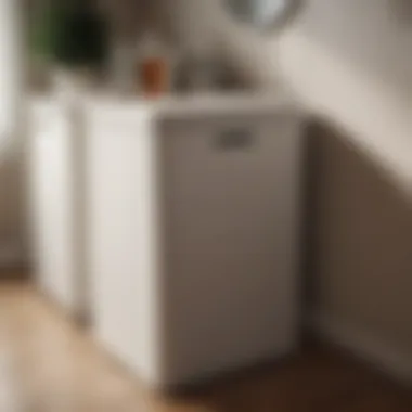 Aesthetically Pleasing Laundry Hamper Design Stylish laundry hamper with a sleek tabletop