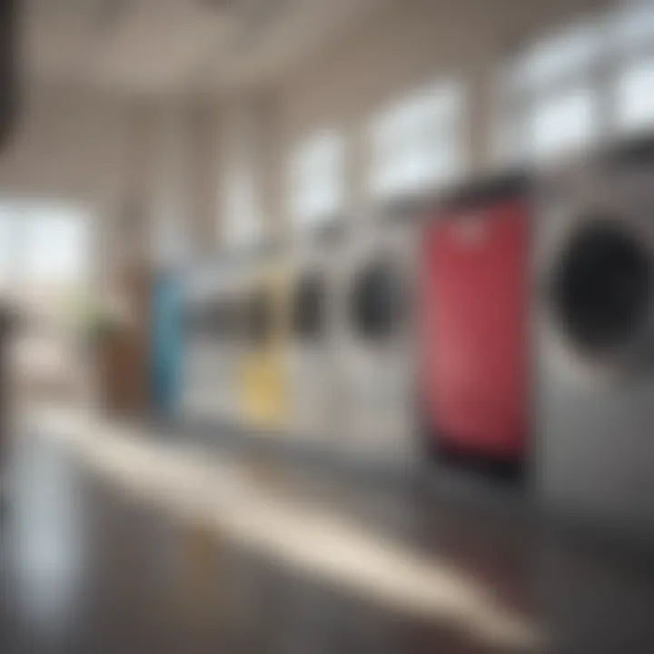 Color-coded laundry sorting bins