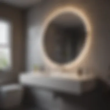 Mood-enhancing bathroom lighting setup