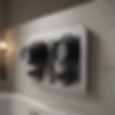 User-Friendly Control Interface Close-up of controls on a music-playing bathroom fan