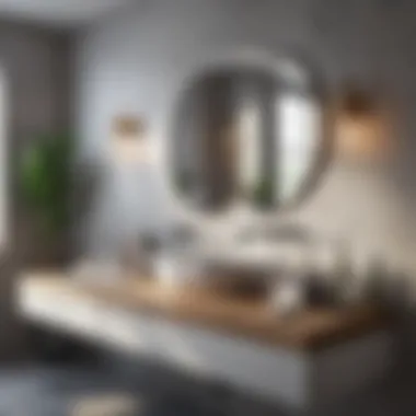 Contemporary Bathroom Accessories Design Elegant bathroom accessories arrangement showcasing contemporary design