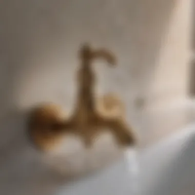 Artistry in Brass: A Closer Look Close-up of brass faucet showcasing fine craftsmanship