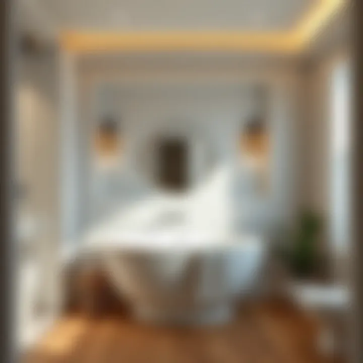 Eco-Friendly Bathroom Design Sustainable bathroom showcasing eco-friendly materials and fixtures