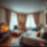 Cozy bedroom office corner with stylish furniture