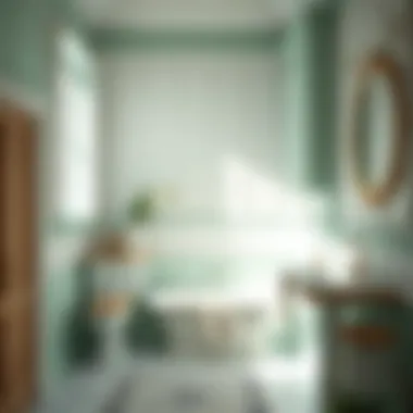 Pastel Shades for Tranquility Soft pastel shades promoting tranquility in a compact space