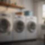 A variety of laundry softeners displayed on a shelf