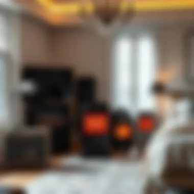 Diverse Space Heater Options for Efficient Heating Various types of space heaters displayed in a modern setting