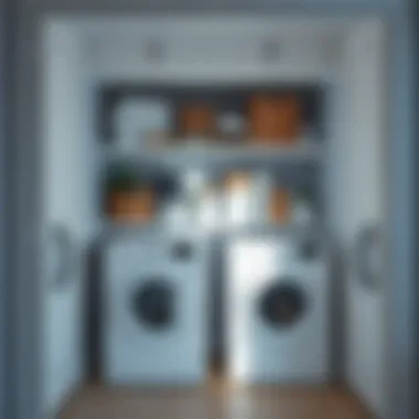 Enhancing Home Aesthetics with Organization Organized laundry space with collapsible sorter enhancing home aesthetics