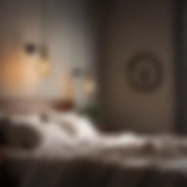 Chic pendant lights with a vintage design enhancing bedroom decor