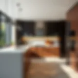 Modern kitchen design with sleek cabinetry and innovative storage solutions