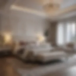 Elegant master bedroom with a serene color palette