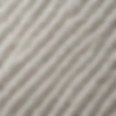 Close-up of soft texture of a white bath rug