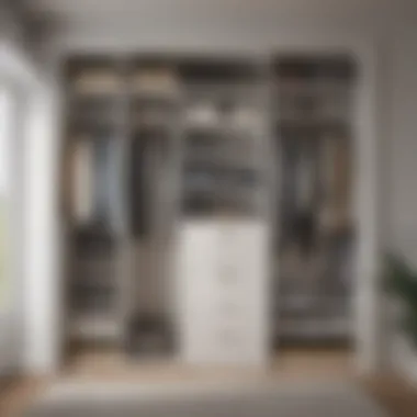 Effective Closet Organization Functional closet organization with labeled storage bins and hanging space