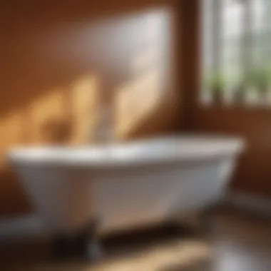 The Transformation of a Bathtub After Reglazing A beautifully reglazed bathtub showcasing a glossy finish