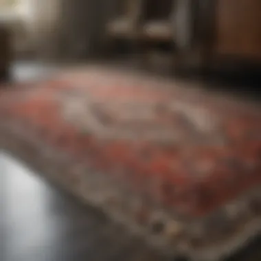 Stylish synthetic rug that is easy to clean and maintain