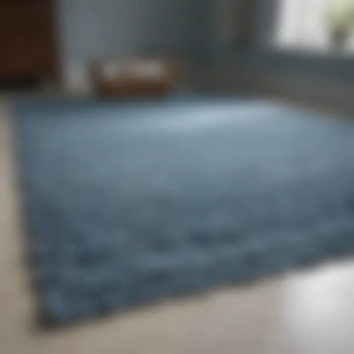 Routine maintenance tips for keeping light blue rugs fresh