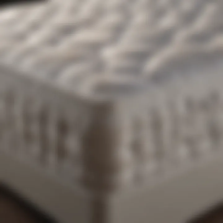 Luxurious top box mattress showcasing plush layers