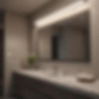 Modern Bathroom Light Bar Design Elegant bathroom light bar showcasing modern design