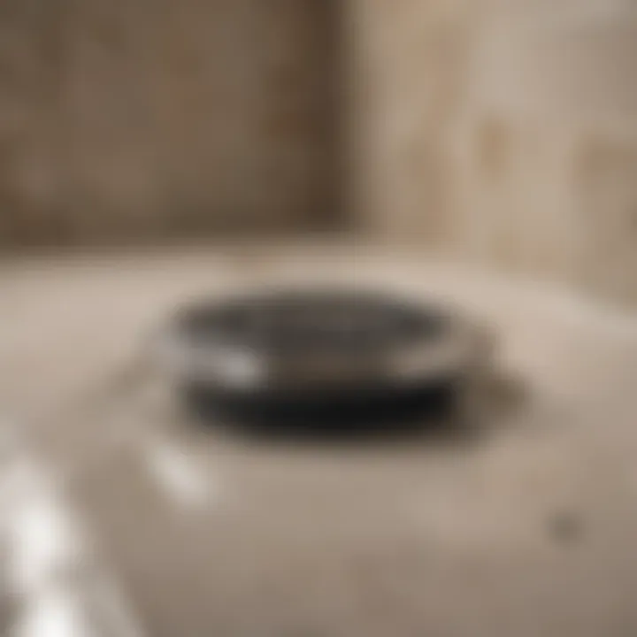 Maintenance tips for shower floor drains with tools and cleaning supplies