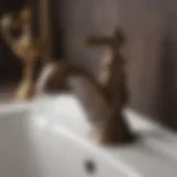 Elegant Venetian bronze faucet showcasing ornate design