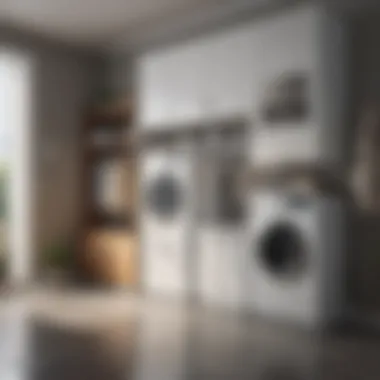 Smart Storage in Modern Laundry Room Innovative storage solutions in a stylish laundry space